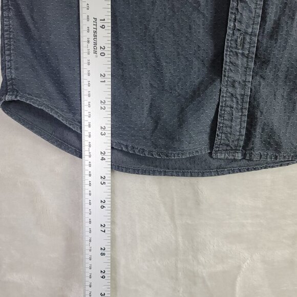 Scotch & Soda Amsterdam Couture Navy Textured Button-Down Men's Shirt | Size S - Picture 4 of 7